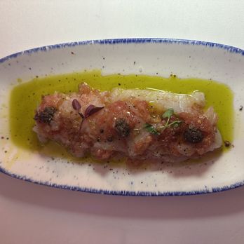 El Camarote de Tomas - Cod, topped with fresh tomatoes. - Seafood Near Me - Barcelona, B
