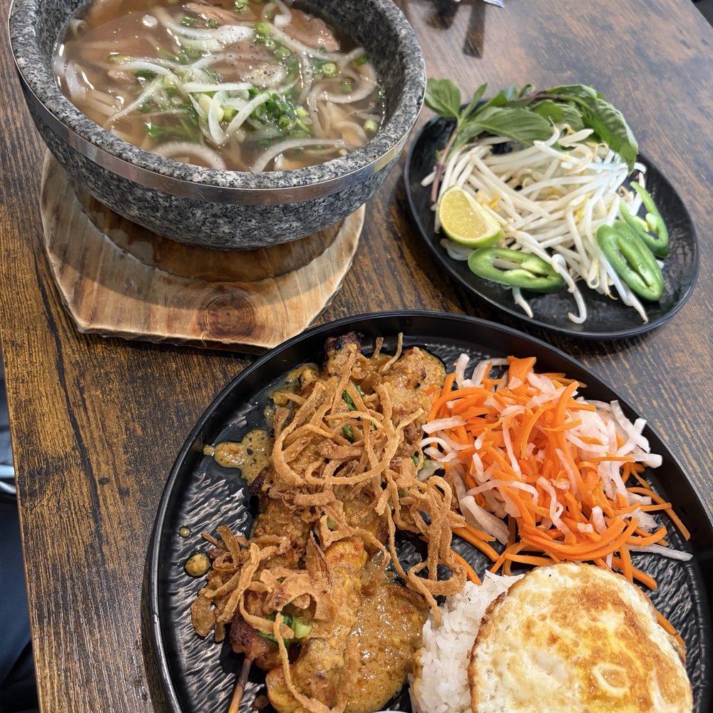 Salima Specialties - Chicken Satay Plate, Brisket Pho - Pan Asian Near Me - Seattle, Washington