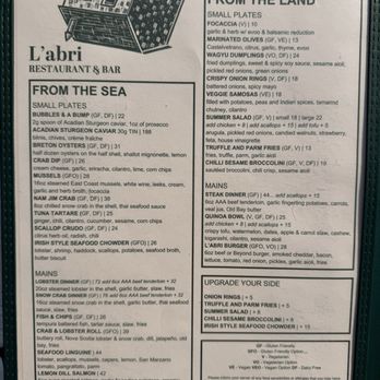 L'abri cafe, restaurant et bar - Food menu - Canadian (New) Near Me - Cheticamp, Nova Scotia L'abri cafe, restaurant et bar - Food menu - Canadian (New) Near Me - Cheticamp, Nova Scotia