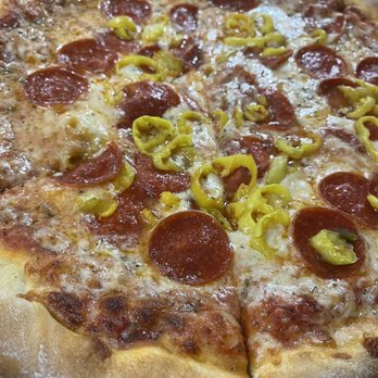 Mama Roma - Large pepperoni and banana pepper pizza - Pizza Near Me - Buckhannon, West Virginia Mama Roma - Large pepperoni and banana pepper pizza - Pizza Near Me - Buckhannon, West Virginia