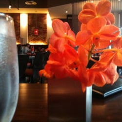 Rin Asian Cuisine - Nice flower decor for every table.