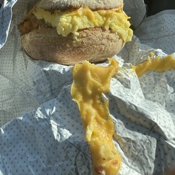 Chick-fil-A - Chicken, Egg, & Cheese Muffin with bacon - Fast Food Near Me - Orlando, Florida Chick-fil-A - Chicken, Egg, & Cheese Muffin with bacon - Fast Food Near Me - Orlando, Florida