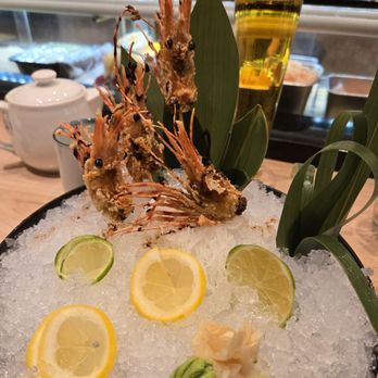 Ginza - Sweet shrimp sashimi with tempura heads Mmmm! - Sushi Bars Near Me - Levittown, New York