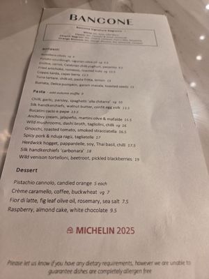 Menu photo 1 Bancone London, XGL Menu photo 1 Bancone London, XGL