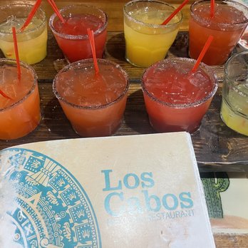Los Cabos - You could try four different flights for like $13. I got the watermelon, the passionfruit the raspberry and the pineapple. - Mexican Near Me - Washington, Missouri