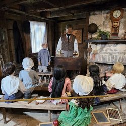 Oldest Wooden School House - Old wooden school classroom