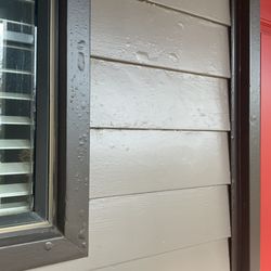 Hollister Paint - More bubbles ... on the trim and the window frame.