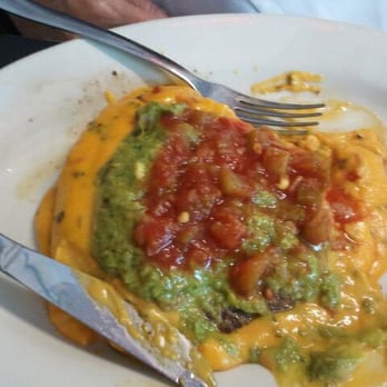 410 Diner - Chopped sirloin covered with queso, guac and salsa - Diners Near Me - San Antonio, Texas 410 Diner - Chopped sirloin covered with queso, guac and salsa - Diners Near Me - San Antonio, Texas