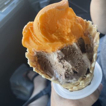 Bruster's Real Ice Cream - Orange sherbet and rocky road - Ice Cream & Frozen Yogurt Near Me - Glendale, Arizona Bruster's Real Ice Cream - Orange sherbet and rocky road - Ice Cream & Frozen Yogurt Near Me - Glendale, Arizona