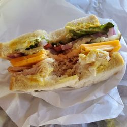 Cazadero General Store - Turkey, cheddar on sliced sourdough