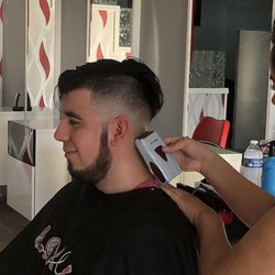 Abbie Steph Hair Studio - Men's fade with beard trim.