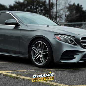 Dynamic Wraps & Tint - Paint protection film for front end and window Tint on Mercedes E class - Car Window Tinting Near Me - Novato, California