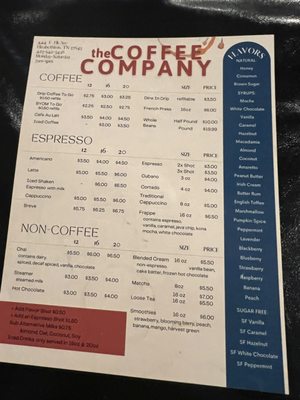Menu photo 4 The Coffee Company Elizabethton, TN