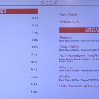 Palio - August 2021 menu - Coffee & Tea Near Me - Las Vegas, Nevada Palio - August 2021 menu - Coffee & Tea Near Me - Las Vegas, Nevada