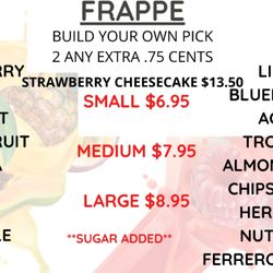 Frappe Menu