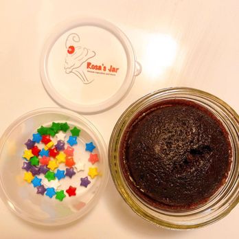 Rosa's Jar - Chocolate cake with rainbow star sprinkles, and vanilla icing - Desserts Near Me - Lancaster, Pennsylvania