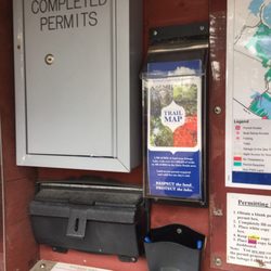 Johnson Field - Day use permits and maps at kiosk