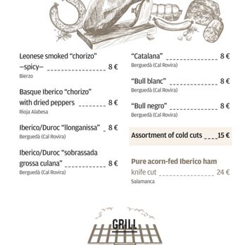 PORK boig per tu - Menu 2023 - Spanish Near Me - Barcelona, B