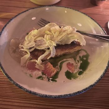 Nancy's Hustle - Snapper with fennel soup - New American Near Me - Houston, Texas