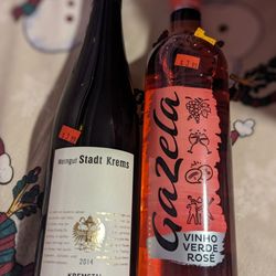 Jeff's Spirits On Main - Two foreign wines that I purchased at closeout prices.