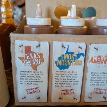 Mission BBQ - 3 of their popular assortment of barbecue sauces - Barbeque Near Me - Nashville, Tennessee Mission BBQ - 3 of their popular assortment of barbecue sauces - Barbeque Near Me - Nashville, Tennessee