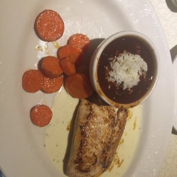 French Quarter Grille - Mahi mahi fish with beans & rice, carrots. Fish is to die for. - American Near Me - Austin, Texas