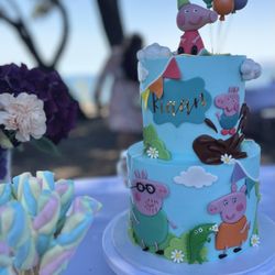 Pastel - Peppa pig themed birthday cake