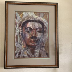 Lone Tree Frame Company - Same picture after I paid another frame shop to put in correct glass (museum glass).
