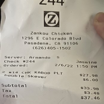 Zankou Chicken - Order 244. - Mediterranean Near Me - Pasadena, California