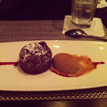 Bristol Seafood Grill - lava cake with hazelnut ice cream - Seafood Near Me - O'Fallon, Missouri Bristol Seafood Grill - lava cake with hazelnut ice cream - Seafood Near Me - O'Fallon, Missouri
