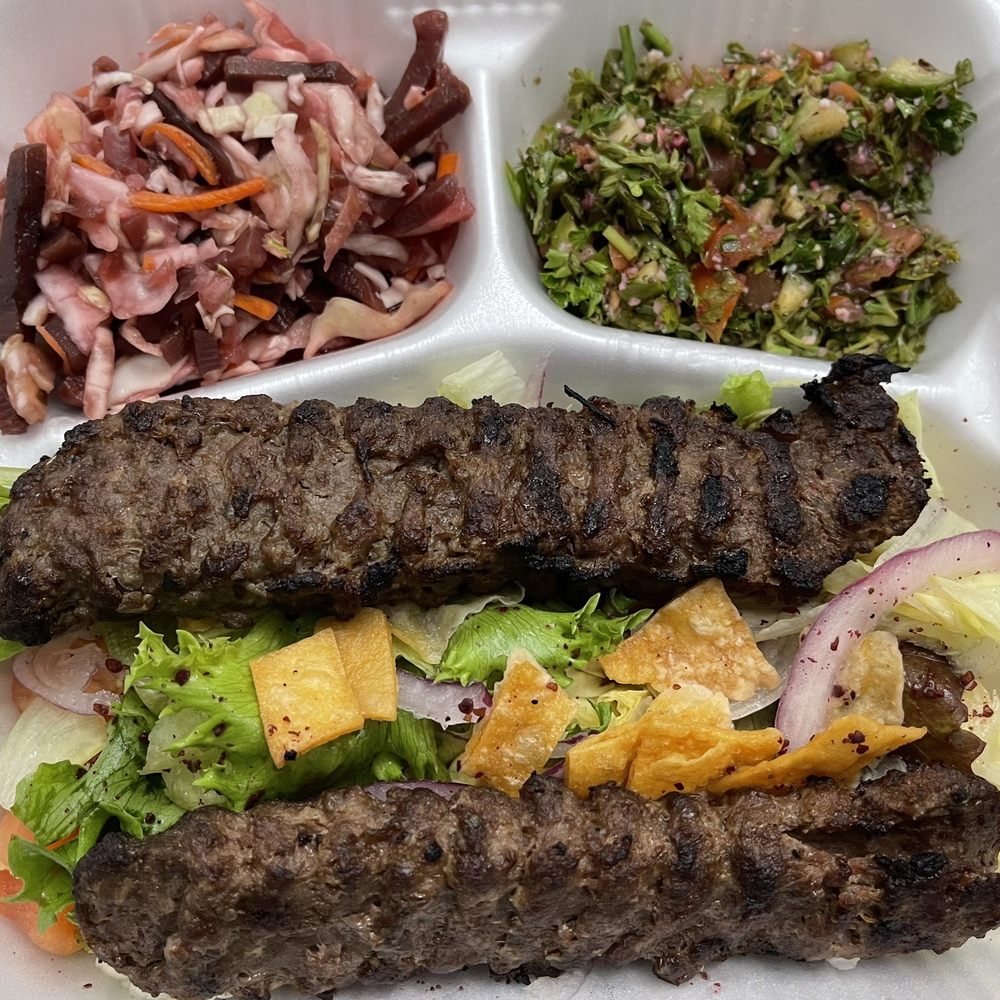 Kebab King - a variety of foods in a styrofoam container - Middle Eastern Near Me - Tucson, Arizona Kebab King - a variety of foods in a styrofoam container - Middle Eastern Near Me - Tucson, Arizona