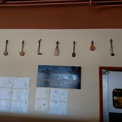 Saigon Cafe - Unique music instruments adorn the East wall.
