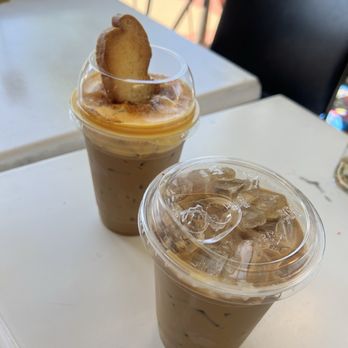 The Vinam Cafe - Egg coffee (back) and Viet coffee (front) - July 2026 - Coffee & Tea Near Me - San Diego, California The Vinam Cafe - Egg coffee (back) and Viet coffee (front) - July 2026 - Coffee & Tea Near Me - San Diego, California