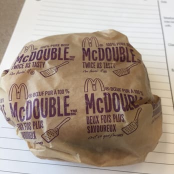 McDonald's - a sandwich wrapped in brown paper - Fast Food Near Me - Vancouver, British Columbia
