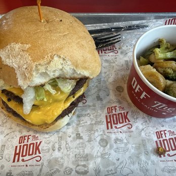 Off The Hook - Stalekracker Stacker and veggies - Cajun/Creole Near Me - Hammond, Louisiana