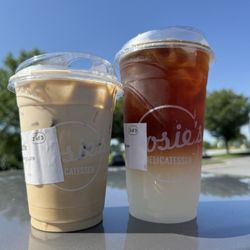 Rosie’s Delicatessen - Season black cherry iced latte and Arnold Palmer