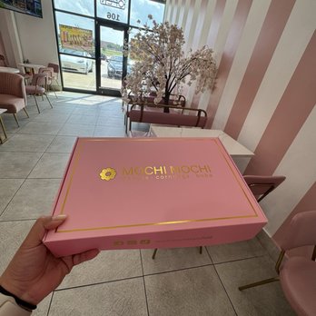 Mochi Mochi - The box of heavenly yumminess (1/2 dozen mochi donuts!) - Donuts Near Me - Mansfield, Texas Mochi Mochi - The box of heavenly yumminess (1/2 dozen mochi donuts!) - Donuts Near Me - Mansfield, Texas