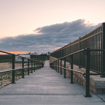 Madison Fence Company - Black Aluminum ADA Handrail & 4' Black Industrial Aluminum Guard Rail Fence - Fences & Gates Near Me - Middleton, Wisconsin Madison Fence Company - Black Aluminum ADA Handrail & 4' Black Industrial Aluminum Guard Rail Fence - Fences & Gates Near Me - Middleton, Wisconsin