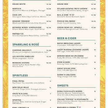 Linger - Rooftop Drink Menu - Asian Fusion Near Me - Denver, Colorado