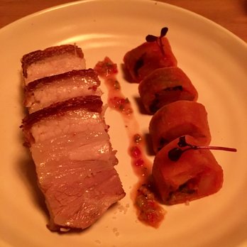 Soogil - pork belly and kimchi roll - Korean Near Me - New York, New York