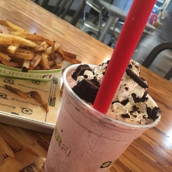 BurgerFi - $6 shake WORTH IT if you are looking for flavor - Burgers Near Me - Alpharetta, Georgia