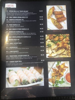 Menu photo 2 The Cajun Asian Shreveport , LA Menu photo 2 The Cajun Asian Shreveport , LA
