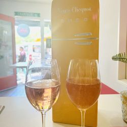 POP Culture Champagne Bar - Cute little wine coolers!