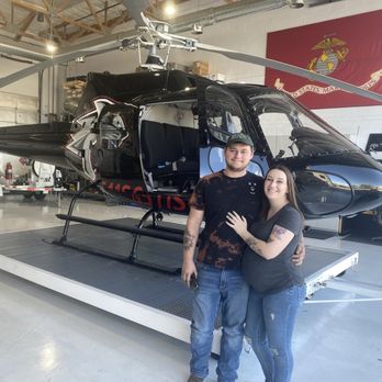 H5 Helicopters - Helicopter inside the hangar - Aerial Tours Near Me - Scottsdale, Arizona