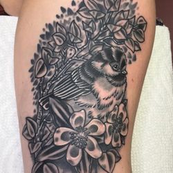 Art With Heart - Chickadee tattoo