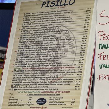 Pisillo Italian Panini - Menu - Italian Near Me - New York, New York Pisillo Italian Panini - Menu - Italian Near Me - New York, New York