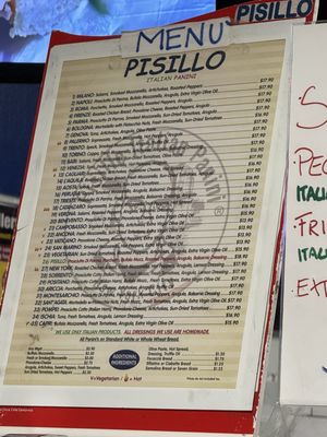 Menu photo 2 Pisillo Italian Panini New York, NY Menu photo 2 Pisillo Italian Panini New York, NY