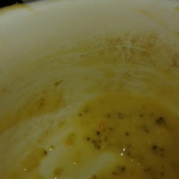St. Louis Bread - My broccoli soup was served in this disgusting unwashed bowl with brown stains - Sandwiches Near Me - Sunset Hills, Missouri St. Louis Bread - My broccoli soup was served in this disgusting unwashed bowl with brown stains - Sandwiches Near Me - Sunset Hills, Missouri