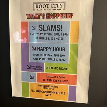 Root City - Nightly specials - Cocktail Bars Near Me - Baltimore, Maryland Root City - Nightly specials - Cocktail Bars Near Me - Baltimore, Maryland