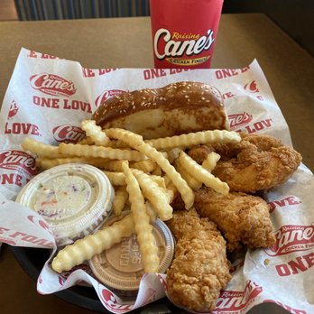 Raising Cane's Chicken Fingers - The Box Combo - 4 Chicken Fingers - Fast Food Near Me - Lexington, Kentucky Raising Cane's Chicken Fingers - The Box Combo - 4 Chicken Fingers - Fast Food Near Me - Lexington, Kentucky